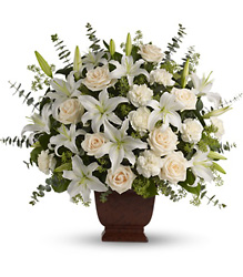 Teleflora's Loving Lilies and Roses Bouquet from Dallas Sympathy Florist in Dallas, TX